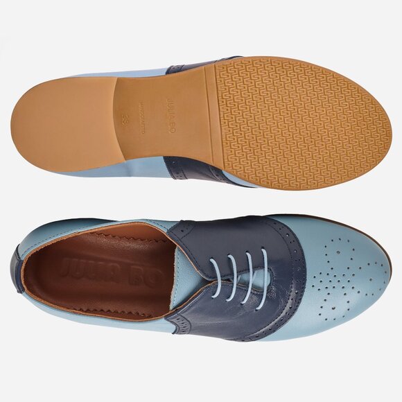 Women's Saddle Shoes, Baby Blue Lace-up shoes, small size, EU 34 - Picture 3 of 3